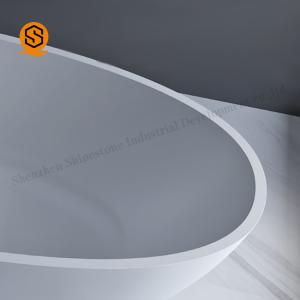 Solid Surface Faux Stone Bathtub Matte / Glossy Surface Finish