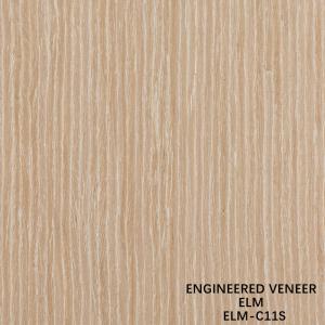 Customized Recon Elm Wood Veneer Straight Cut And Crown Cut For Cabinet Face Of 2500*640 Mm ELM-11S/1485S/1151C