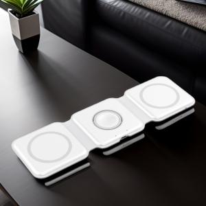 15W Magnetic Folding Wireless Charger for iPhone AirPods and Watch 3 Multiple
