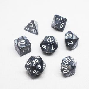 Poly Color Resin Dice Set#Rpg#Dnd#Coc Marble Pattern Preminum and Luxury