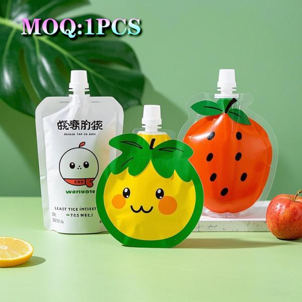 Quality Custom Digital Printed Eco Friendly Recyclable Refill Food Grade High Temperature Resistant Stand Up Bag Liquid Bags Spout Pouch wholesale