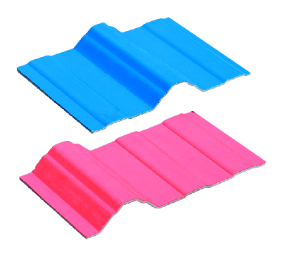 Jwell PVC / PC Multi Layer Corrugated Roof Tile Heat Insulation Plastic Machine