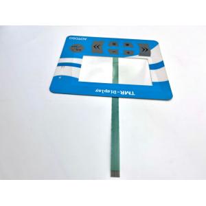 Back Tinted LCD Window Polyester Membrane Keypad With Adhesive Layer