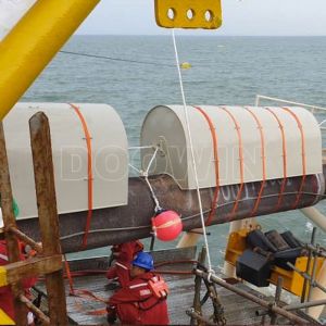 Customized Pipe Laying Floats Orange Yellow Tie In Pipeline Float