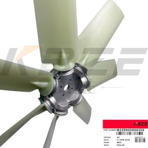CLG922E SY215 XE215 EXCAVATOR B229900006305 FAN BLADE 4H 7B FOR CUMMINS 6BT5.9