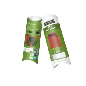 Custom Recycled Paper Pillow Box Packaging With Transparent Window