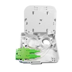 2 Port Optical FTTH Box With Shield / Indoor Mini Terminal Box