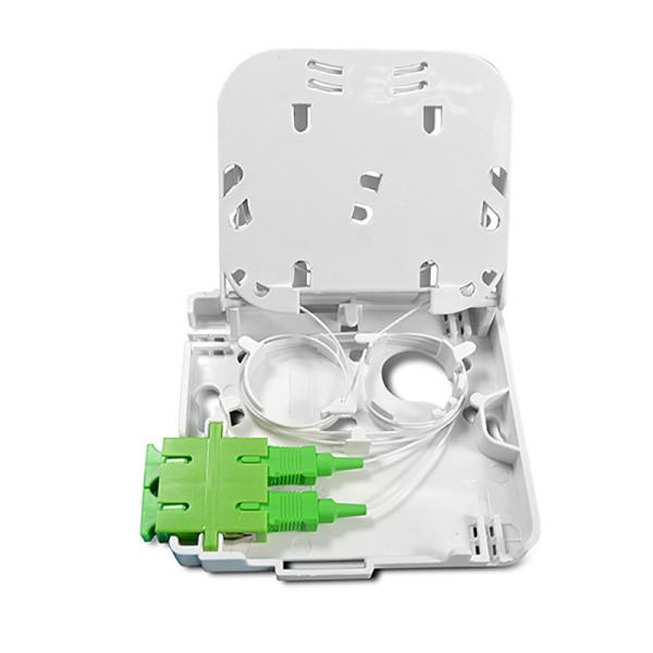 Quality 2 Port Optical FTTH Box With Shield / Indoor Mini Terminal Box wholesale