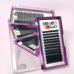 Black Silk Eyelash Extensions , Pure Handmade Individual Eyelash Extensions