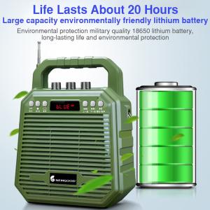 Wireless Bluetooth Speaker Echo Recorder Portable Trolley Speaker UHF 2.4Ghz