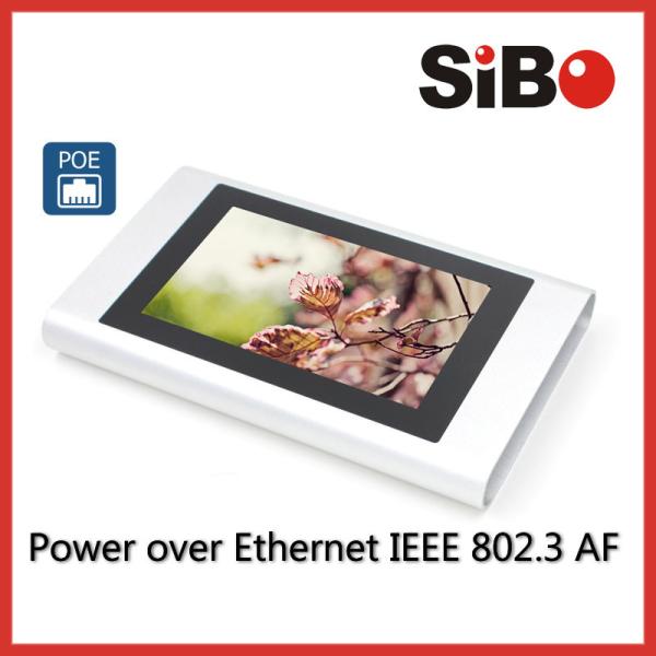 On Wall POE Rugged metal silver Tablet , touch panel For home automation,