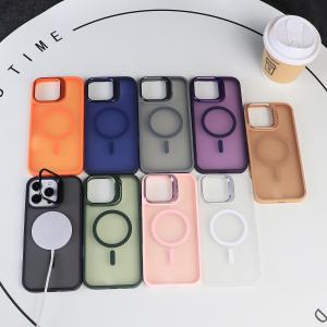 Metal Camera Stand Case 12FT Shockproof Magsafe iPhone Cases Scratch Resistant