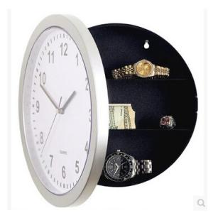 China New promotion gift creative wall clock organizer hidden storable clock on sale
