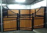 Black Style European Horse Stalls Fronts Panel Steel Pipe Material