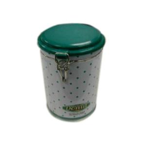 Coffee Round Tin Containers With Lids , Airtight Tea Box Environmental