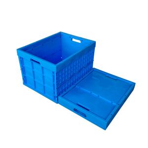750*580mm Larger Plastic Collapsible Logistics Containers With Casters