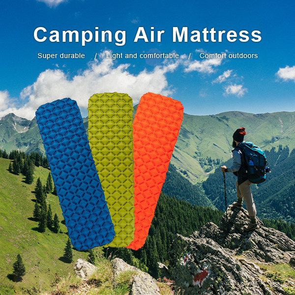 Egg Shape Design luxury and Ergonomic Sleeping Mat Wide Camping Floor Mat