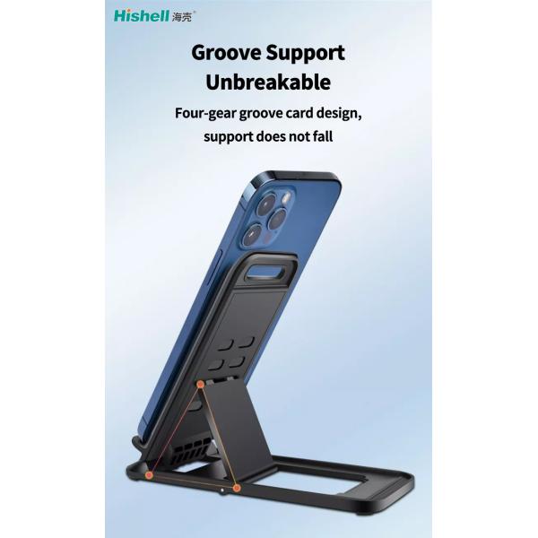 Portable Four Groove Phone Holder , Lightweight Mobile Phone Bracket