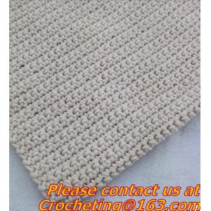 rustic handmade knitted crochet towel blanket carpet tablecrochet blanket sofa