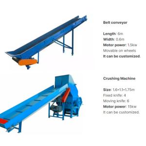 Cheap Waste PP/PE Bottle Crushing And Washing Line for sale