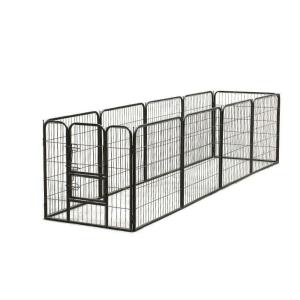 80x80cm x10pcs Black Powder Coated Wire Mesh Small Size Dog Kennel,Pet Cages