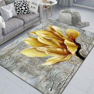 China Geometric Printed Living Room Floor Carpets Rectangle Crystal Velvet Rug on sale