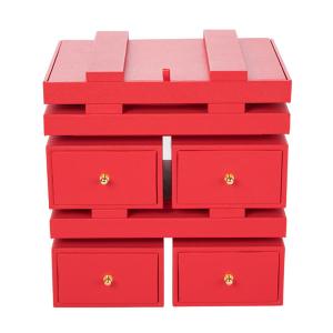 China Handmade Luxury Jewelry Box Lockable For Women Custom Logo 10g Weight on sale