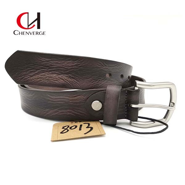 Quality Pure Cowhide Genuine Leather Belt For Men Multiscene Practical wholesale