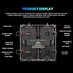 High Performance Stage Background Led Display Screen 2.6mm 3mm 3.91mm HD Led