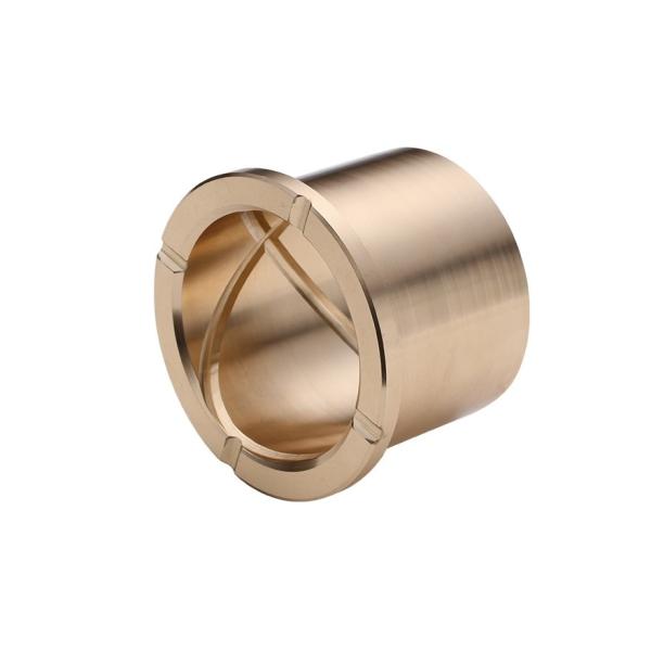 CNC Precision Machining Copper Flange Sleeve Bushing Oil Groove Costom Size