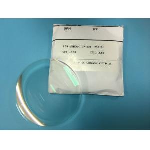 Hydrophobic / AR Coating Prescription Eyeglass Lenses 1.74 Index Aspherical