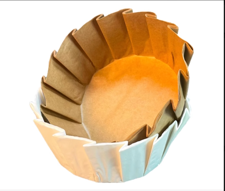 64x50mm Non Stick Basque Cake Paper Holder Elevate Bakery