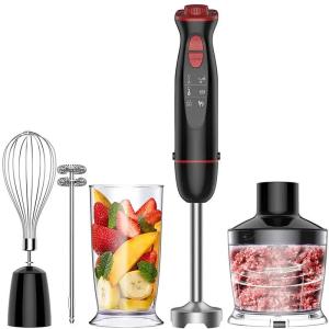12 Speed Handheld Immersion Stick Blender With Stainless Steel Blades