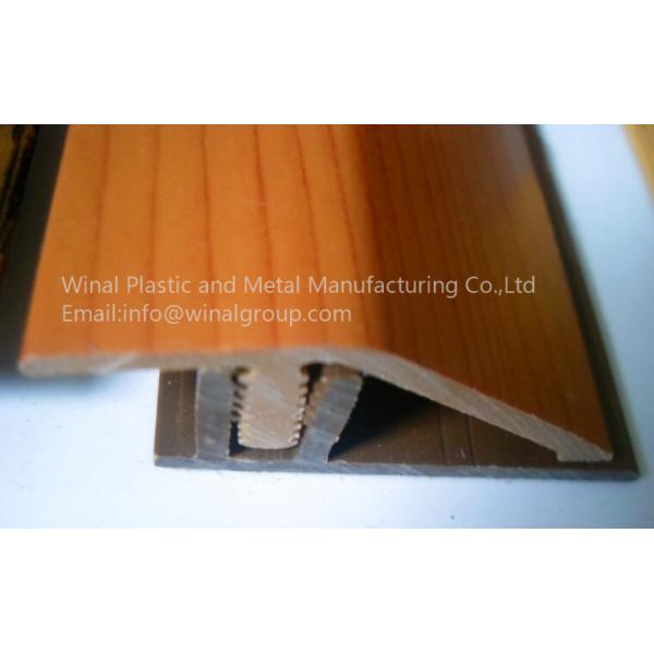 Quality PVC P shaped Flooring adaptation profiles for floor 12MM,woodgrain surface,elegant decor. wholesale