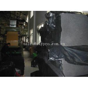 Flexible Insulation Rubber Foam Sheet With Adhesive Sticker , High Density
