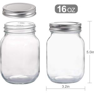 B2B Sauce Mason Jars - Food-Grade, Stackable for Bulk Hot Sauce/Chili Paste