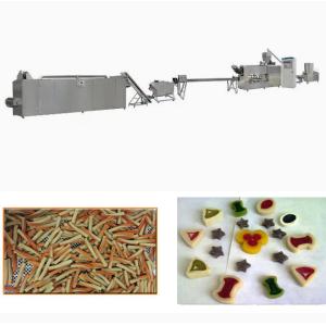 Continuous & Automatic Dog Food Extruder Single Screw Food Processing Line