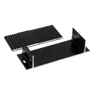 Al6063-T5 Extruded Pcb Aluminum Profile Enclosure With 2pcs Baffle