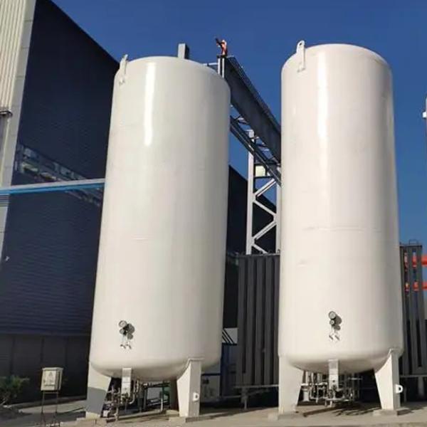 50m3 LIN Cryogenic Storage Tank 0.8mpa Impact Resistance