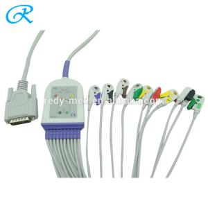 15 Pin Nihon Kohden TPU 10 Lead EKG Cable Clip