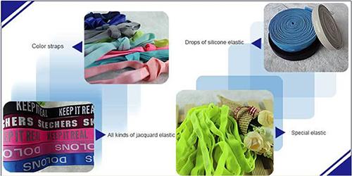 Spandex Polyester Fold Over Coloured Elastic Bands Webbing Tape Carton Packing