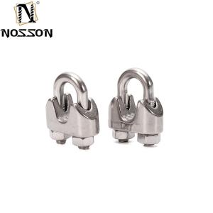 Cheap ZINC Finish Double Pipe Clamps for Stainless Steel Wire Rope within Metric Measurement System for sale