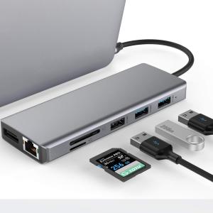 Cheap USB A Type C Hdmi Usb Hub With 5Gbps Transfer Speed And Power Supply for sale