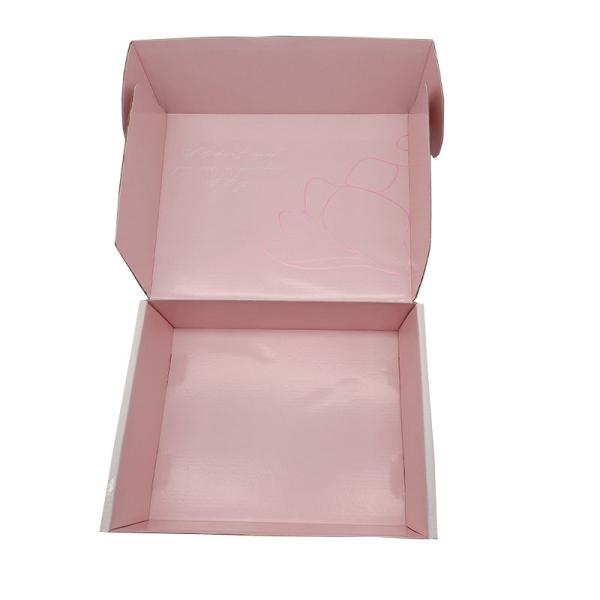 Quality Custom Order Pink Cardboard Paper Postal Boxes for Environmentally Friendly Packaging wholesale