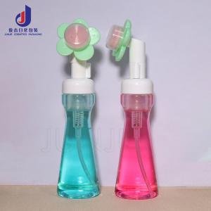 China Plastic Foam 200ml Luxury Surface Pet Face Cleanser Liquid Foaming Mousse Pump Bottle Transparent Foam Bottle on sale