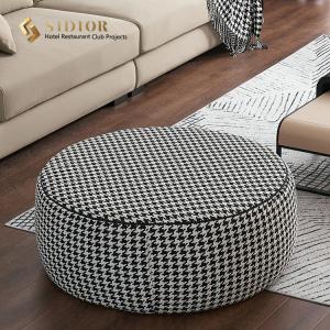 Ottoman Foot Rest Stool Multifunctional Houndstooth Footstool 80cm