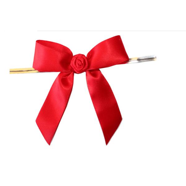 tied Decorative ribbon bow tie for wedding with grosgrain , tie bow ribbon