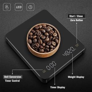 Multifunction Digital Food Scale Kitchen Coffee Scale with Battery Power Source