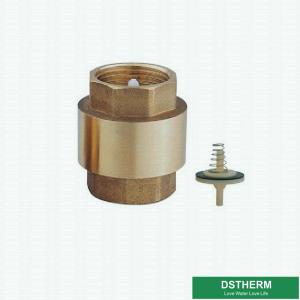 Cheap Customized Heavier Type Non Return One Way In-Line Brass Spring Check Valve With Plastic Pin for sale