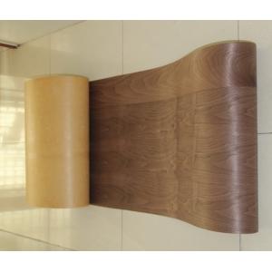 China Sliced Natural American Walnut Wood Veneer Rolls With Fleece Backed on sale